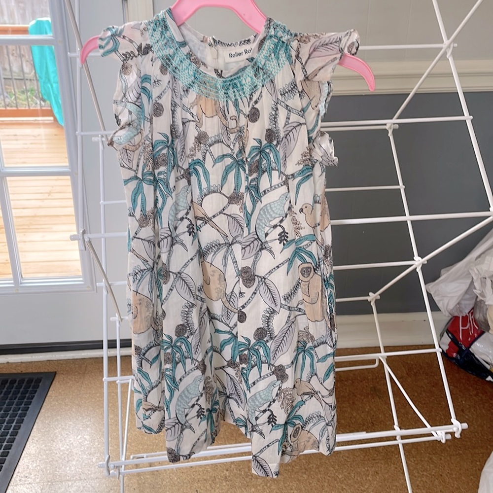 NWOT Roller Rabbit Dress Monkey Print